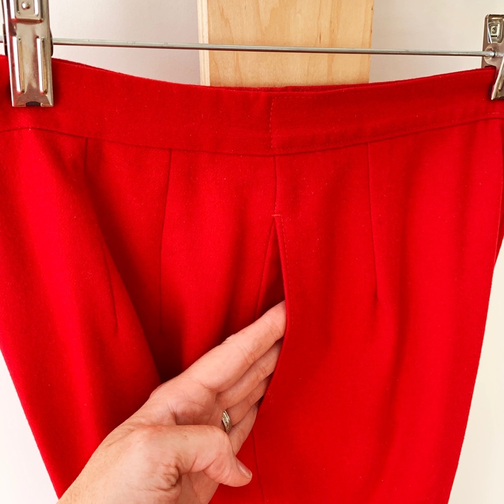 Vintage red Pendleton power pant suit - Picture 4 of 8